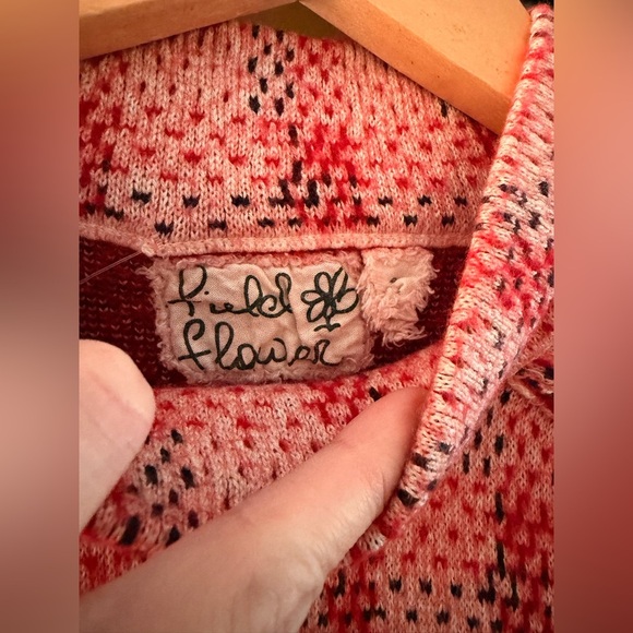 Anthropologie Field Flower plaid pullover sweater - Picture 4 of 5